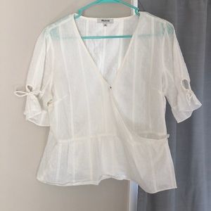 COPY - Madewell Peplum Wrap Blouse